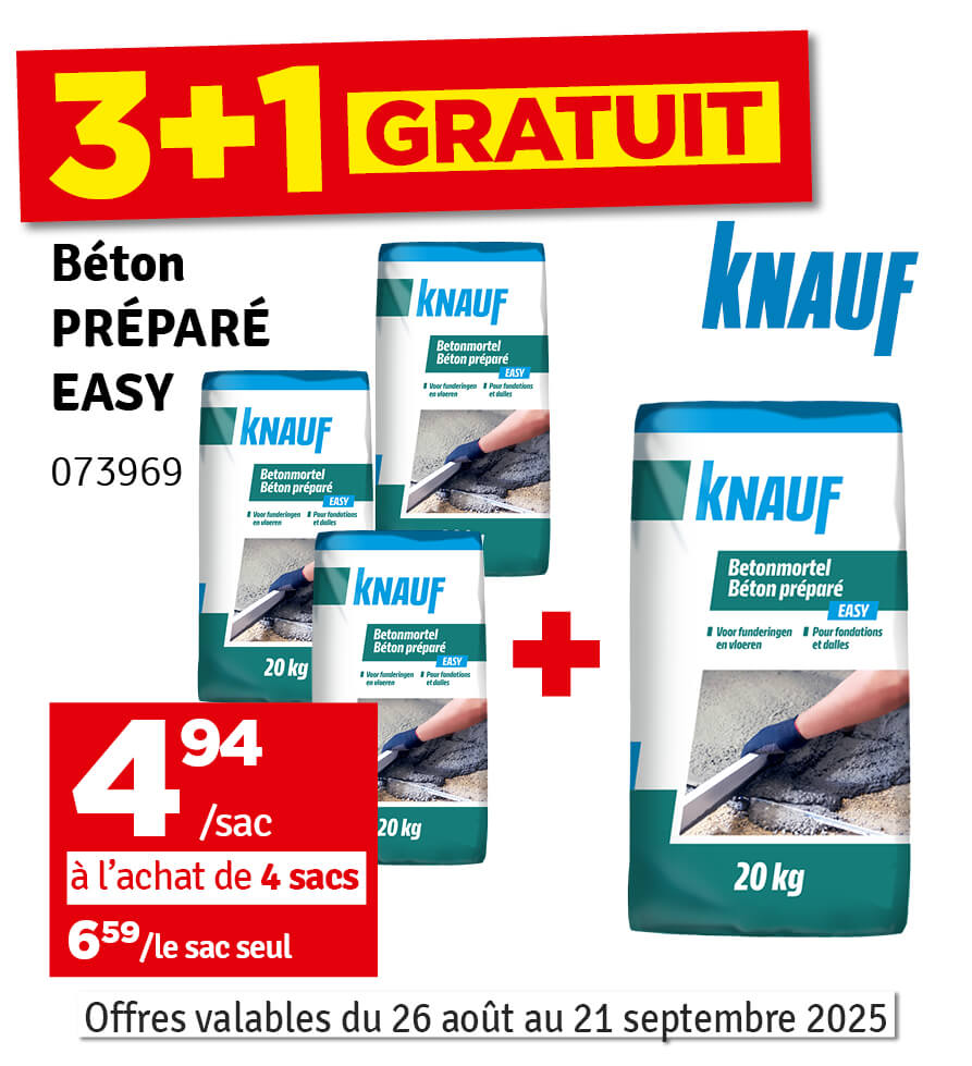 Béton préparé Easy 20 kg KNAUF